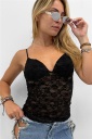 top in pizzo rose